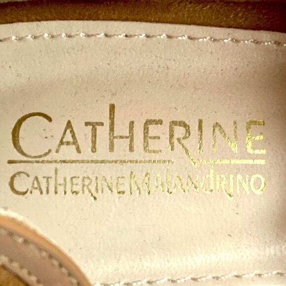 Catherine Malandrino Flakey Ankle Heel Boots Brown Faux Suede Boho Dressy Bootie - Picture 13 of 13